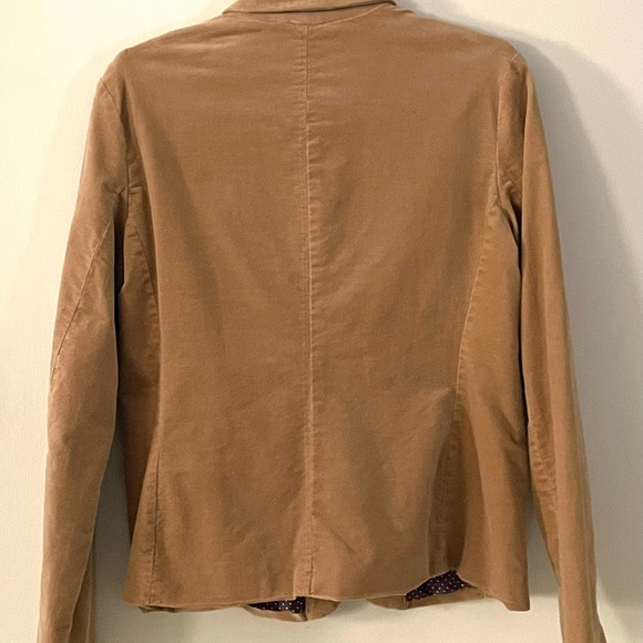 Vintage Lands End Gold Velvet Jacket, size Small 6-8 - Picture 2 of 2